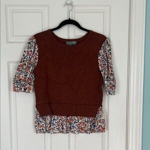 Anthropologie Terracotta Sweater